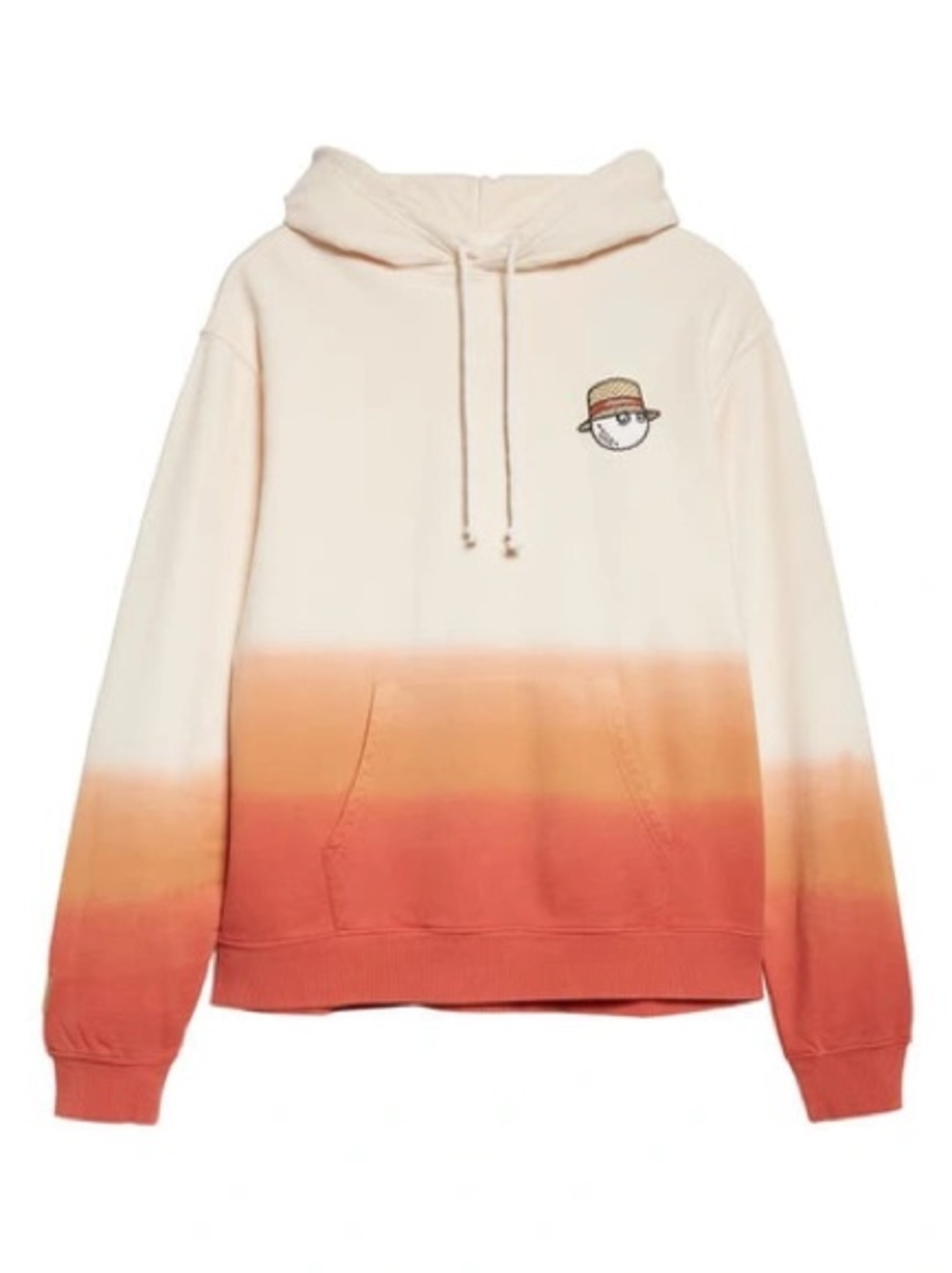 MALBON GOLF Somerset Hoodie Gradient Orange Size Large VGUC